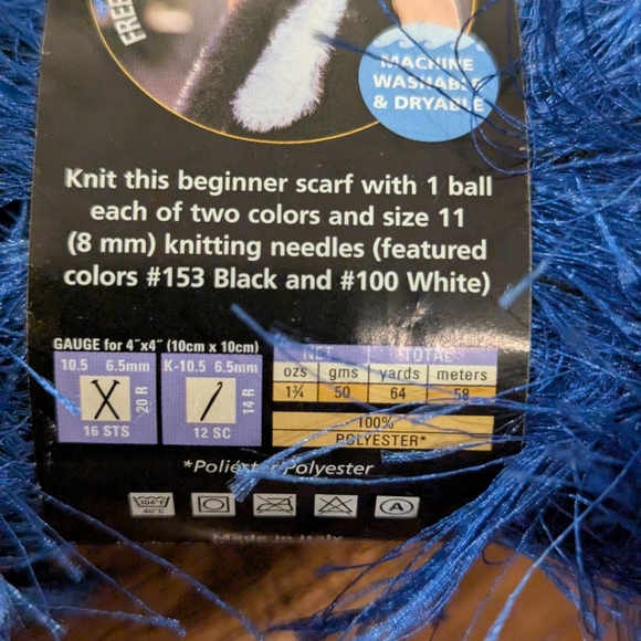 Eyelash Yarn Lot - Purple, Blue, Black, Tan, Multi Color 9 Skiens 465g - Picture 5 of 15